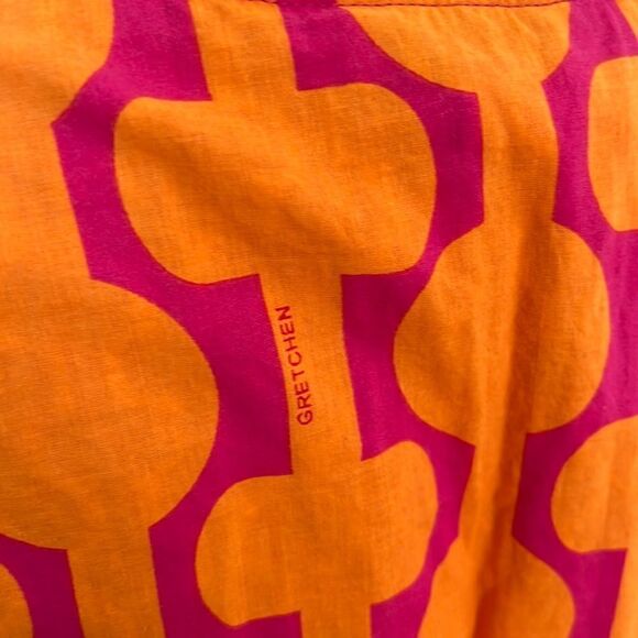 Gretchen Scott Orange Pink Cotton Tunic S - Picture 3 of 5